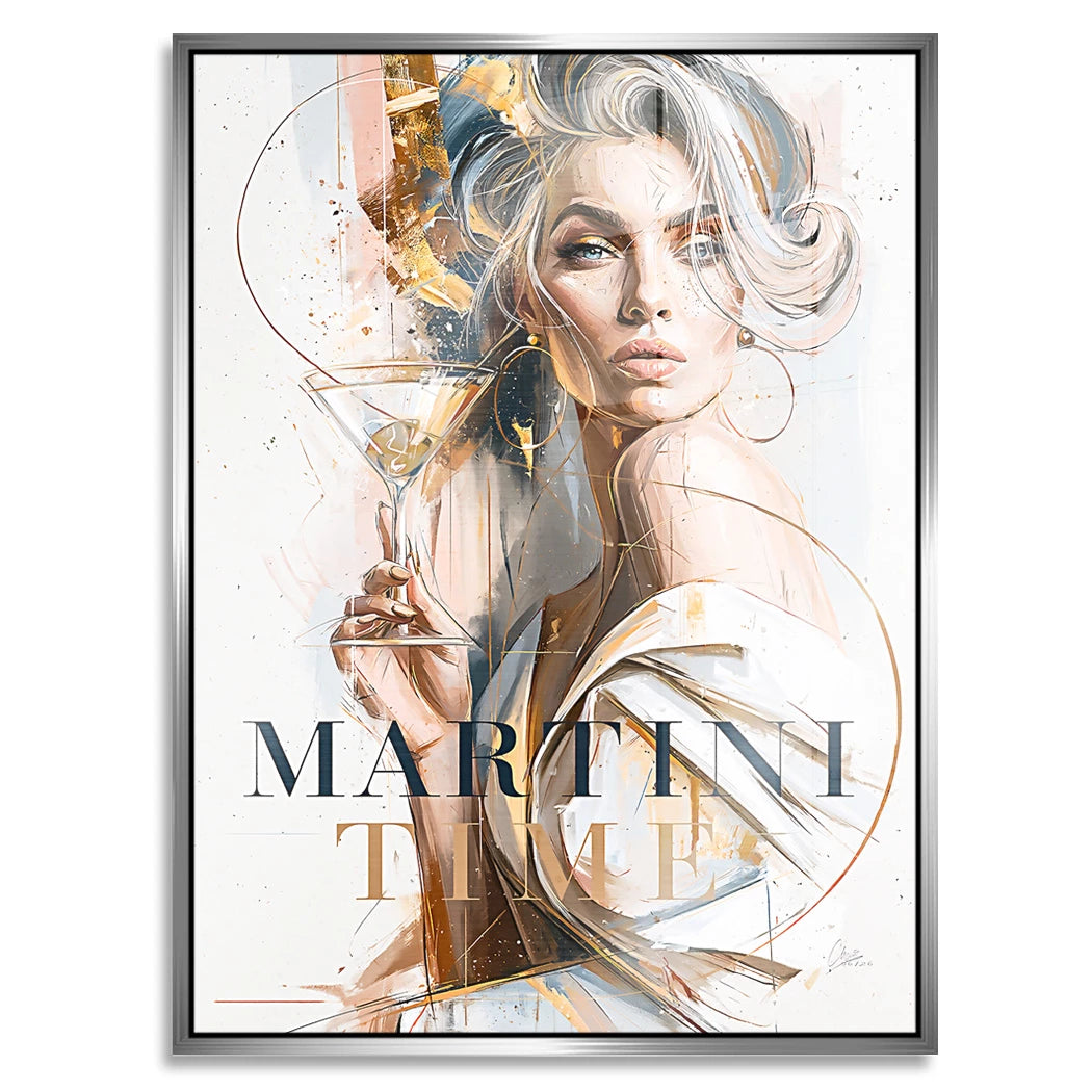 Martini Diva Aluminiumbild gebürstet