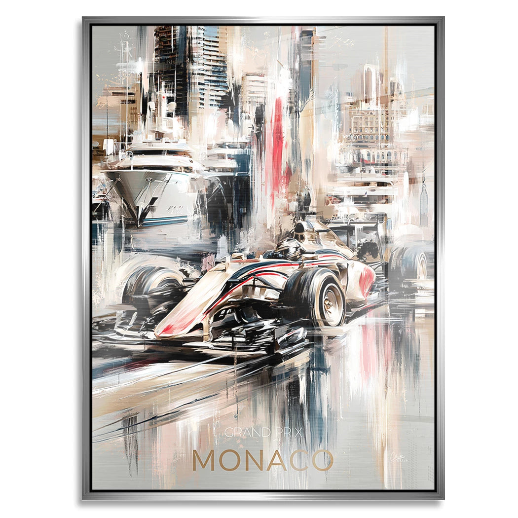 Monaco Formula Aluminiumbild gebürstet