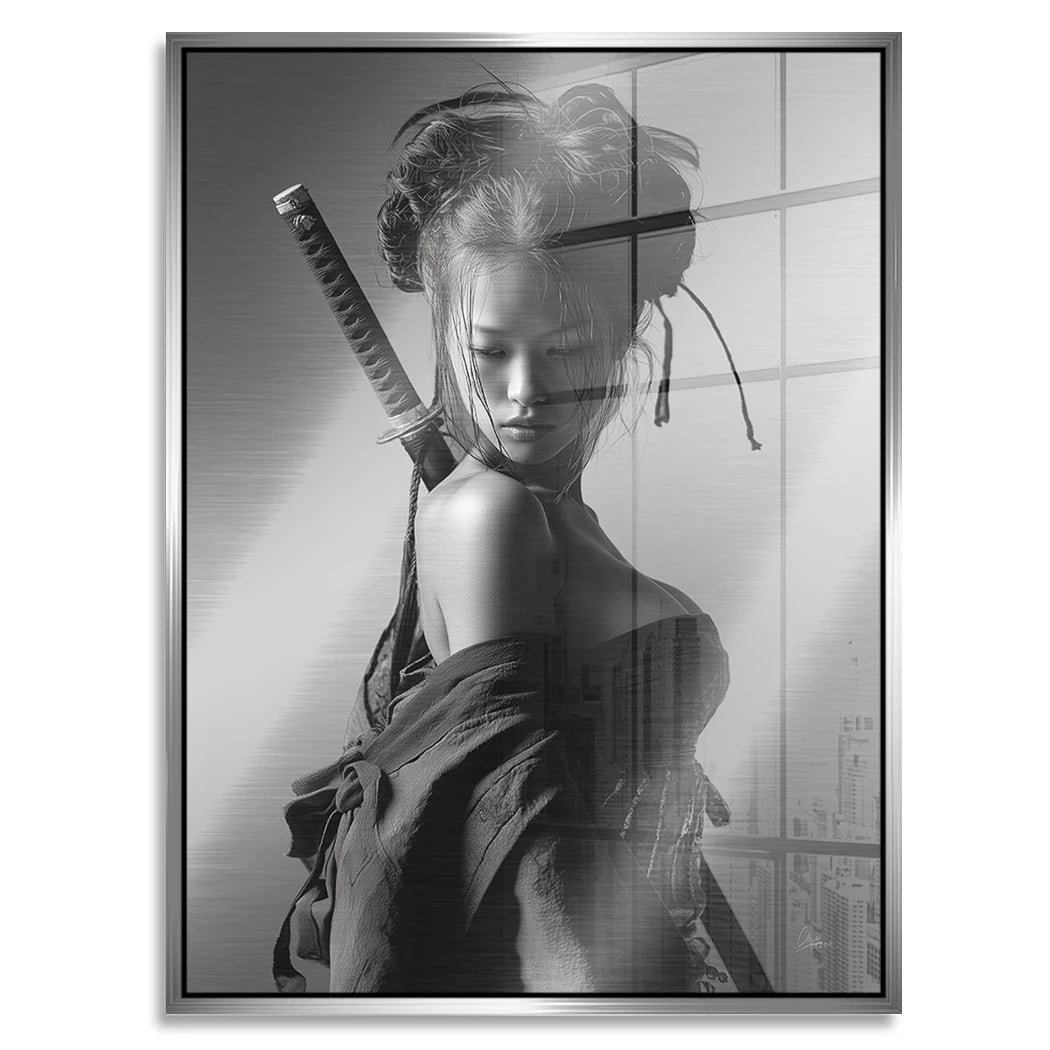 Samurai Diva Aluminiumbild gebürstet