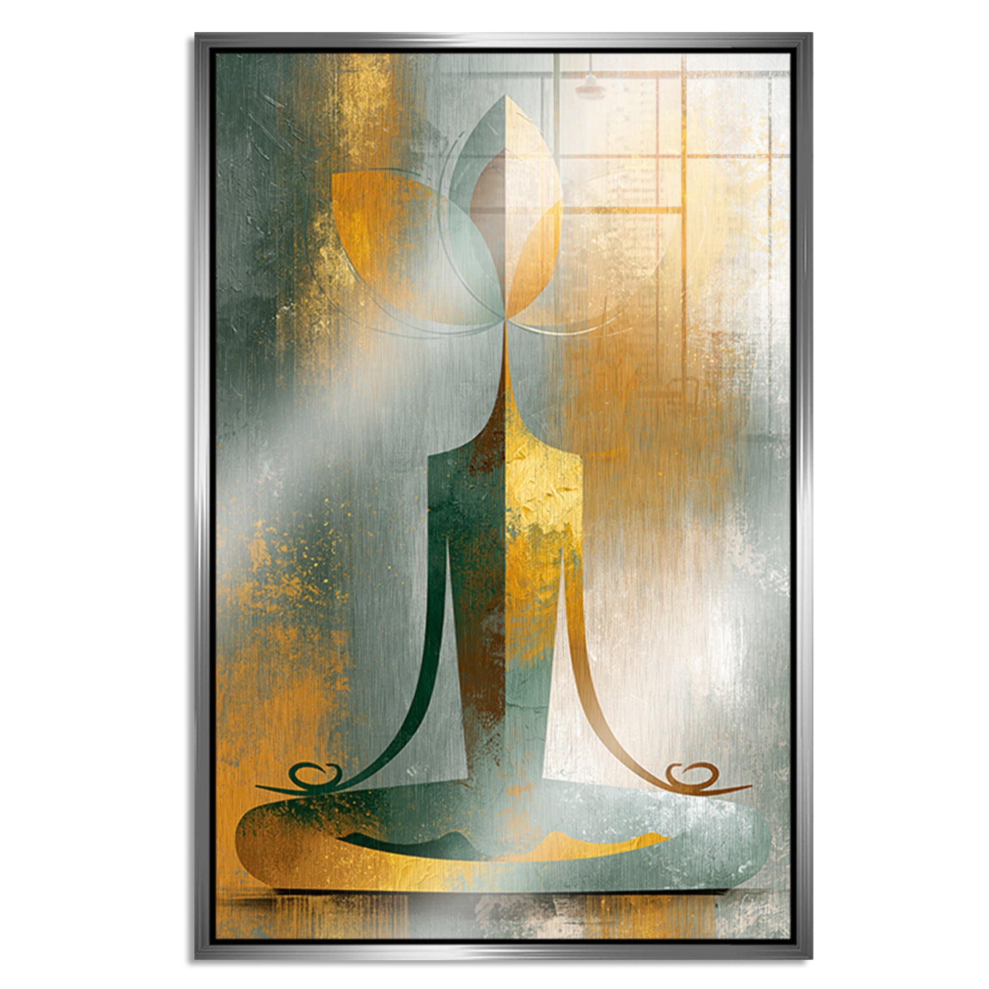 Buddha Harmonie Aluminiumbild gebürstet