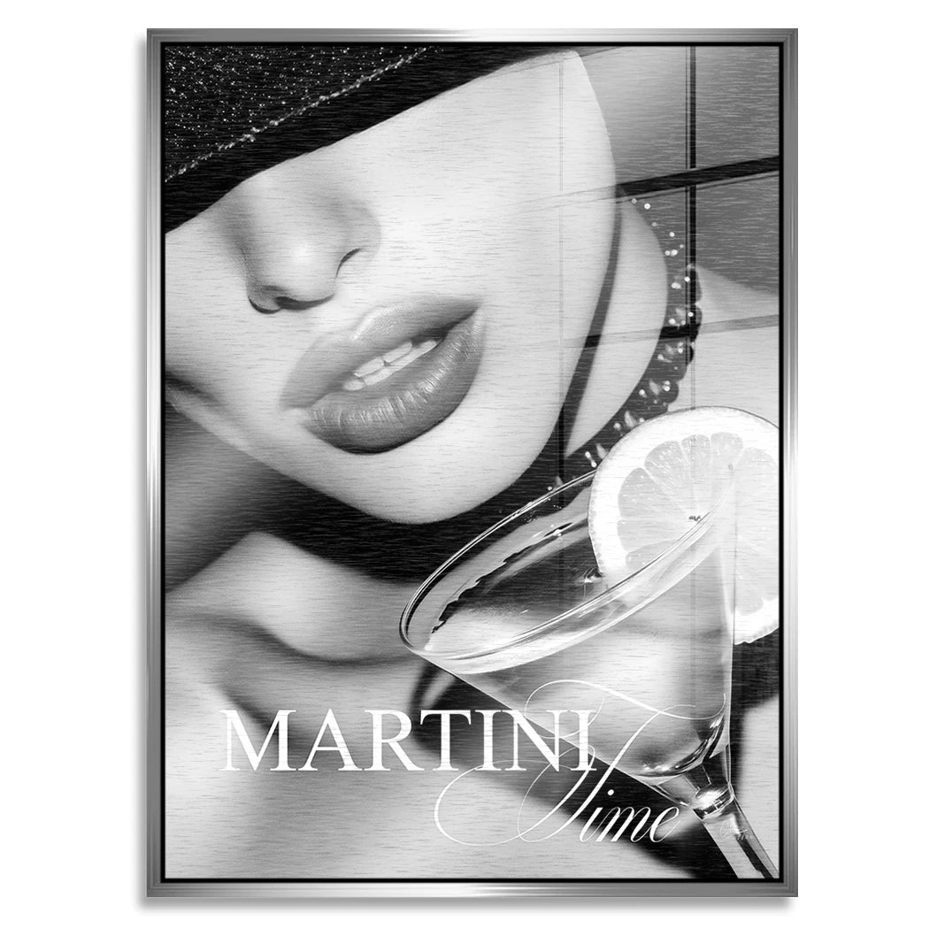 Martini Midnight Aluminiumbild gebürstet
