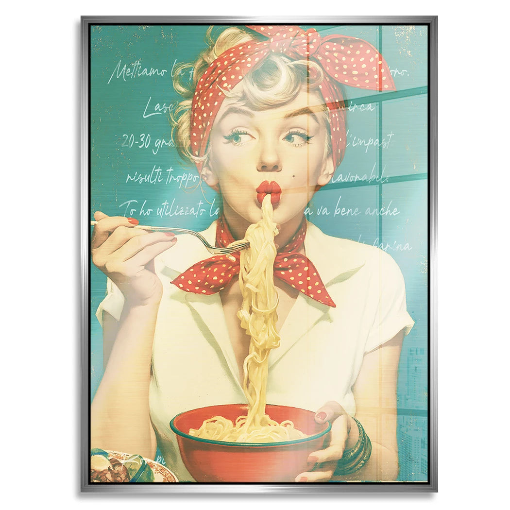 Marilyn Monroe Dolce Aluminiumbild gebürstet