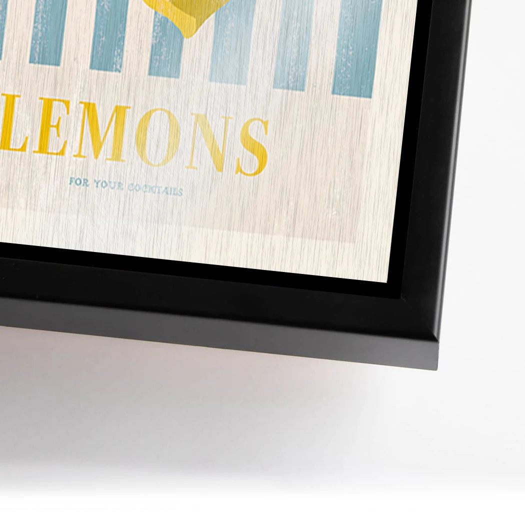 Lemons Cocktail Aluminiumbild gebürstet