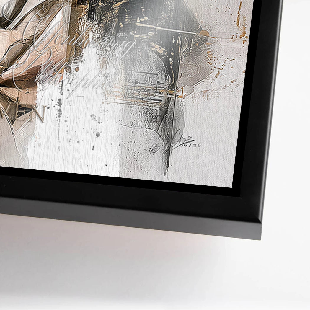 Beethoven Opus Aluminiumbild gebürstet