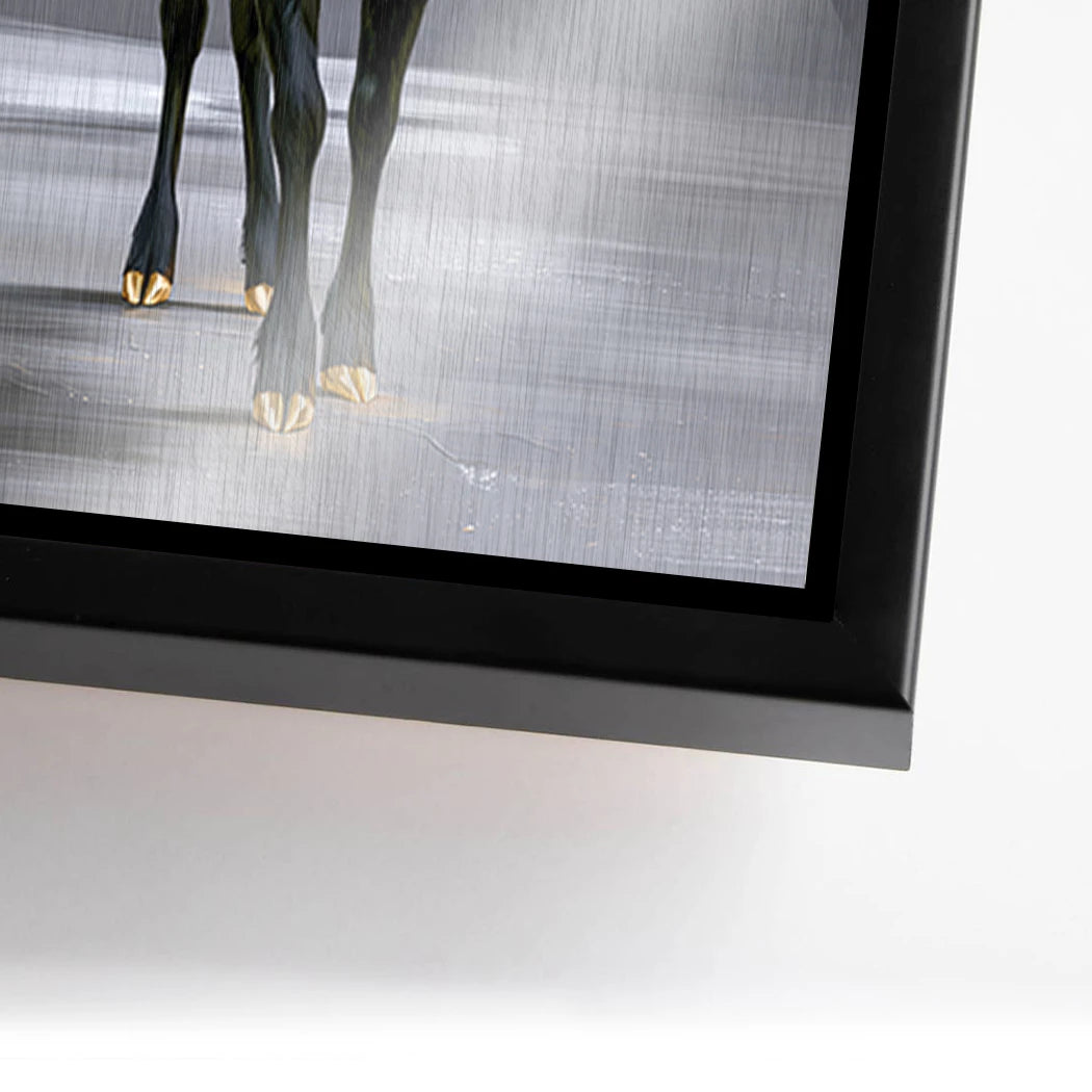 Hirsch Royal Aluminiumbild gebürstet