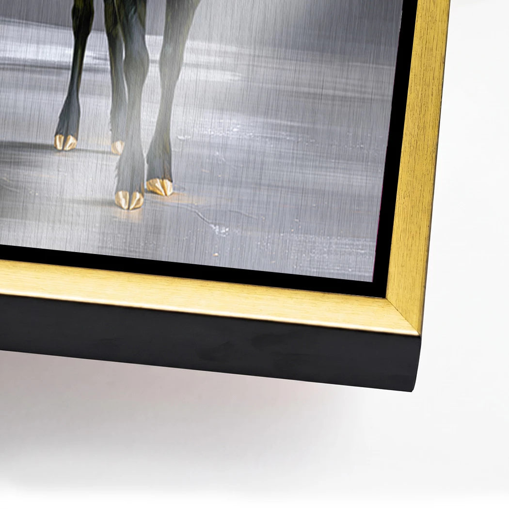 Hirsch Royal Aluminiumbild gebürstet