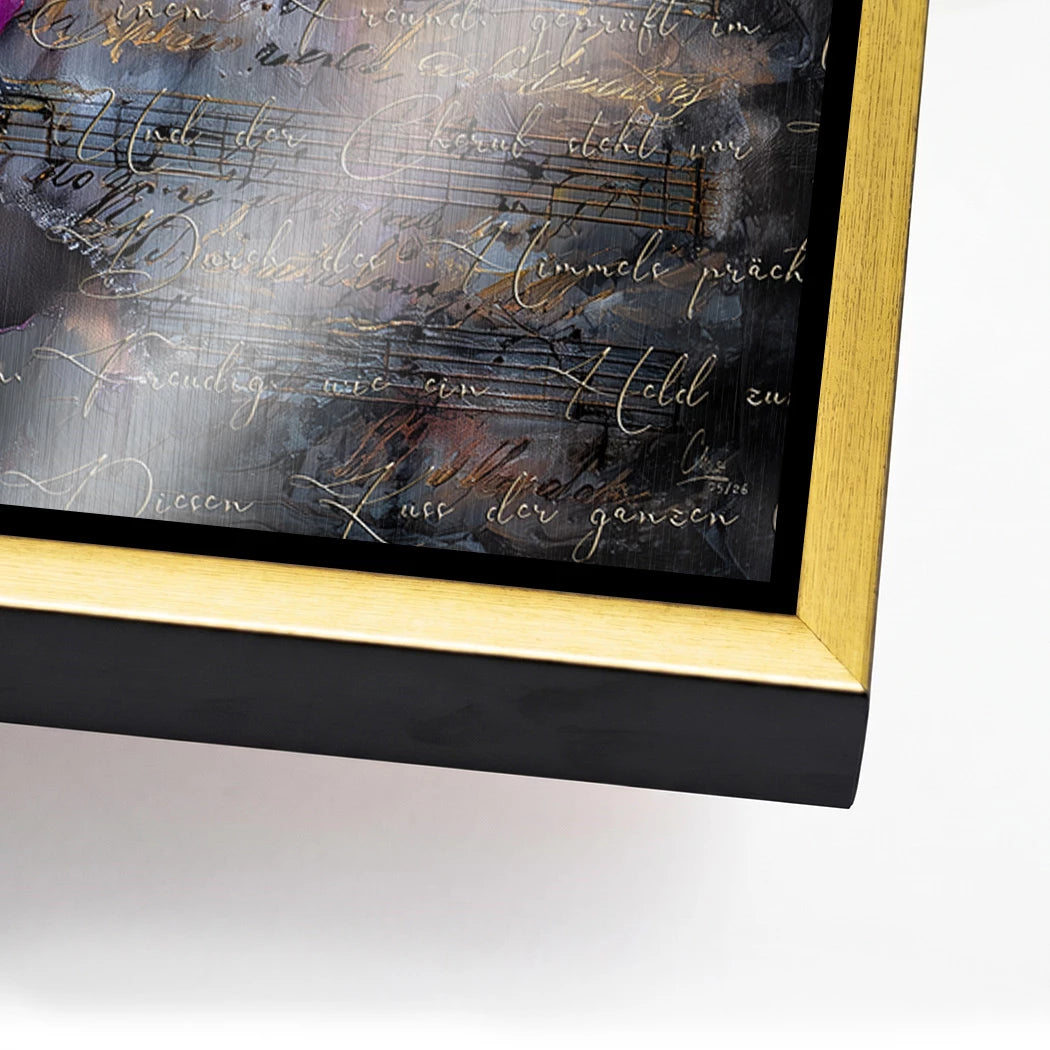 Beethoven Sinfonie Aluminiumbild gebürstet