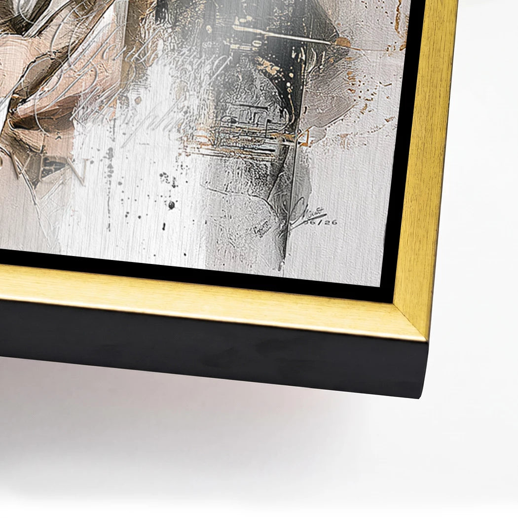 Beethoven Opus Aluminiumbild gebürstet