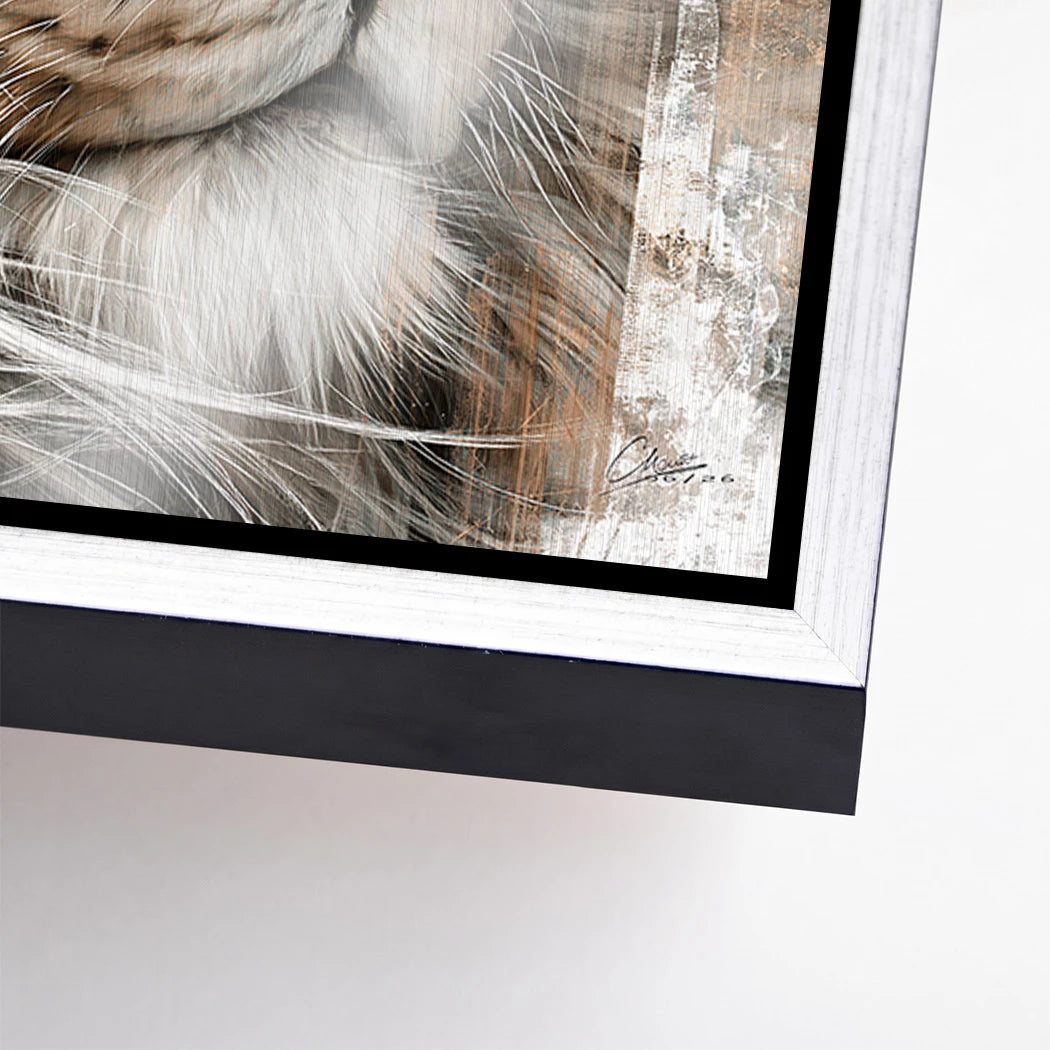Lion King Aluminiumbild gebürstet