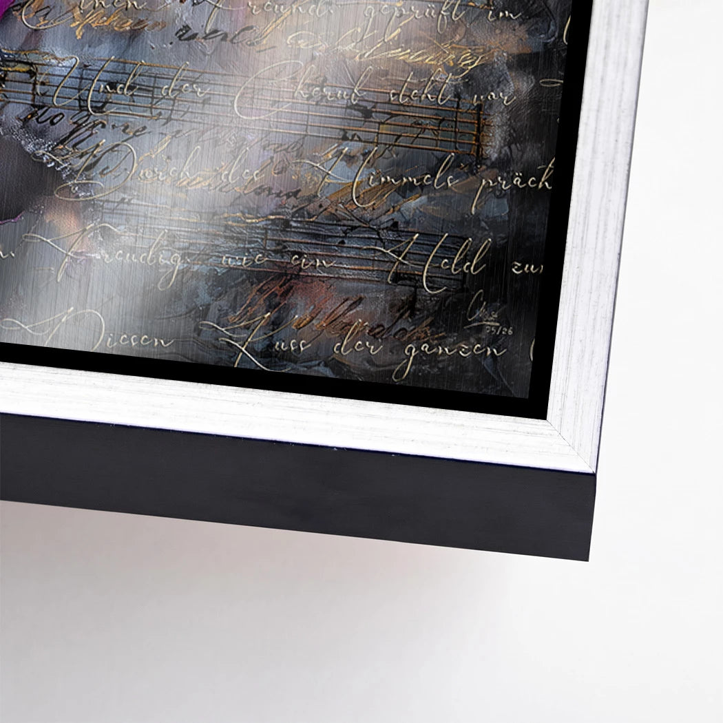 Beethoven Sinfonie Aluminiumbild gebürstet