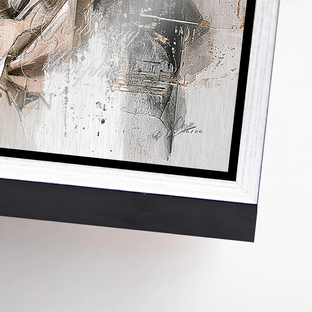 Beethoven Opus Aluminiumbild gebürstet