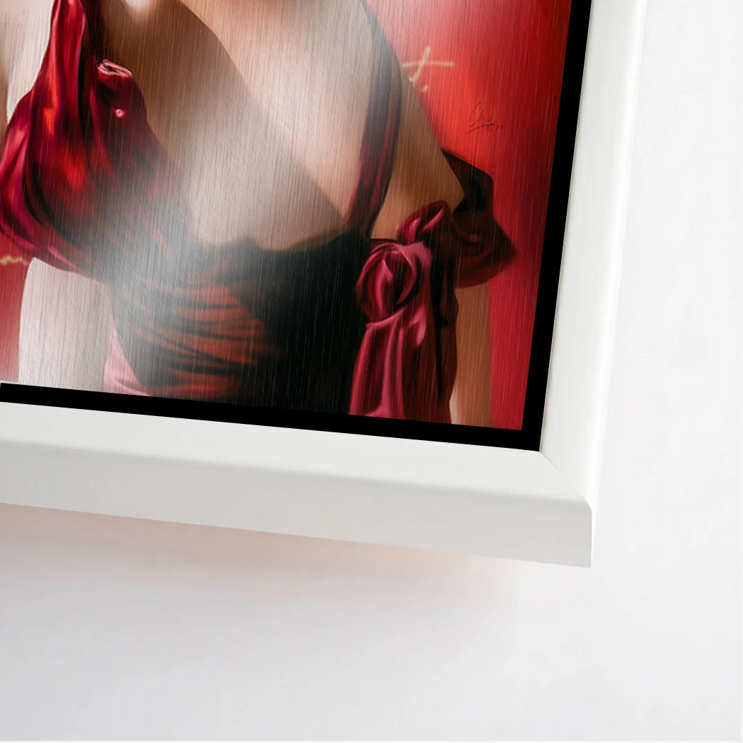 Venus in Rot Leinwand Bild