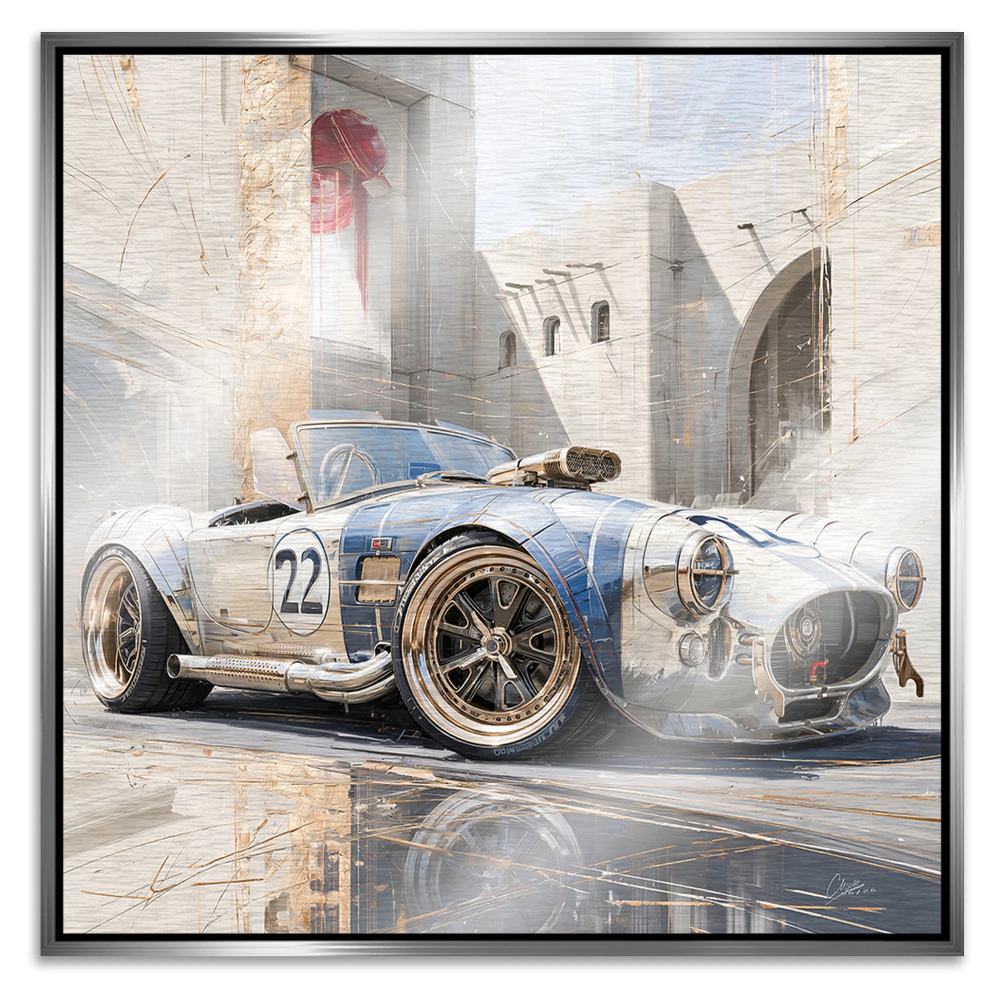 AC Cobra Velocity Aluminiumbild gebürstet