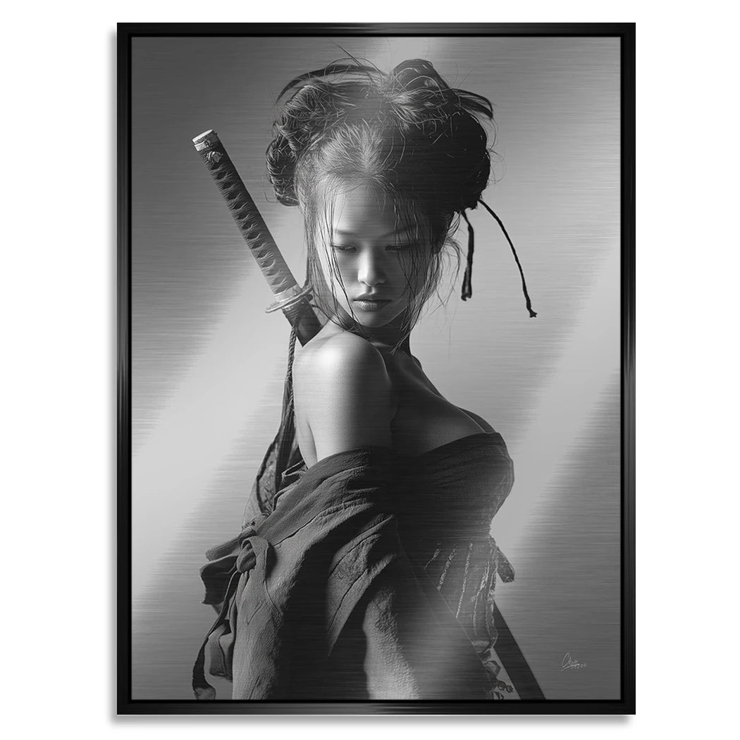 Samurai Diva Aluminiumbild gebürstet