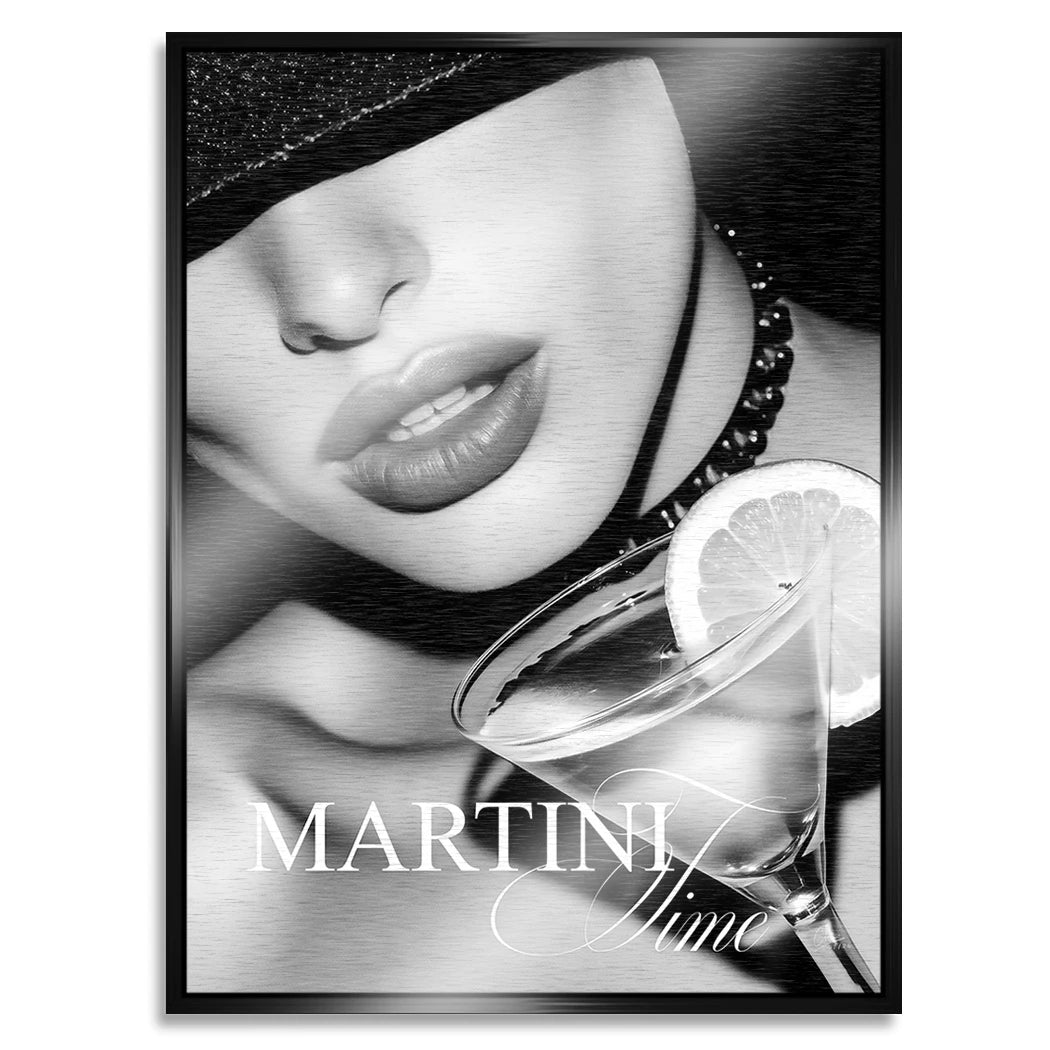 Martini Midnight Aluminiumbild gebürstet