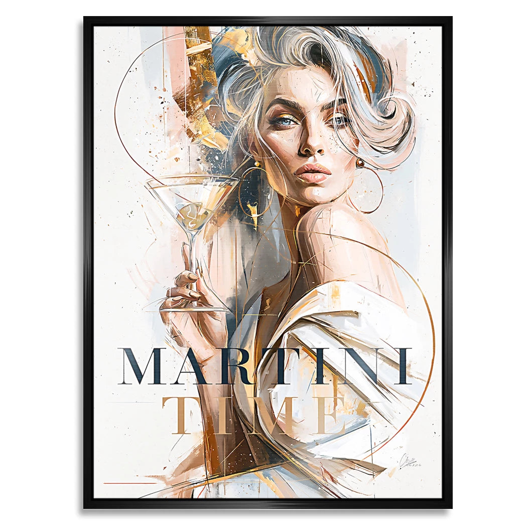 Martini Diva Aluminiumbild gebürstet