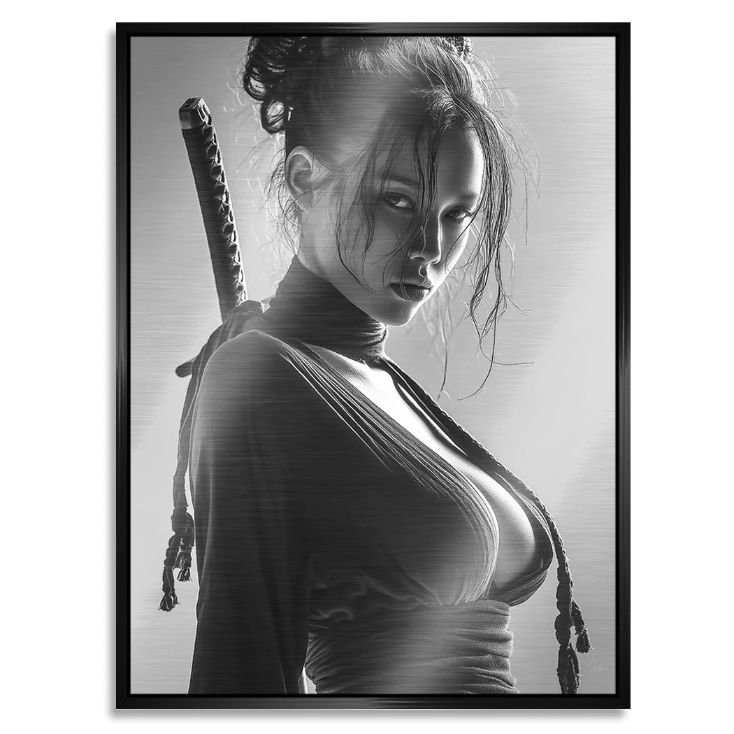 Katana Queen Aluminiumbild gebürstet