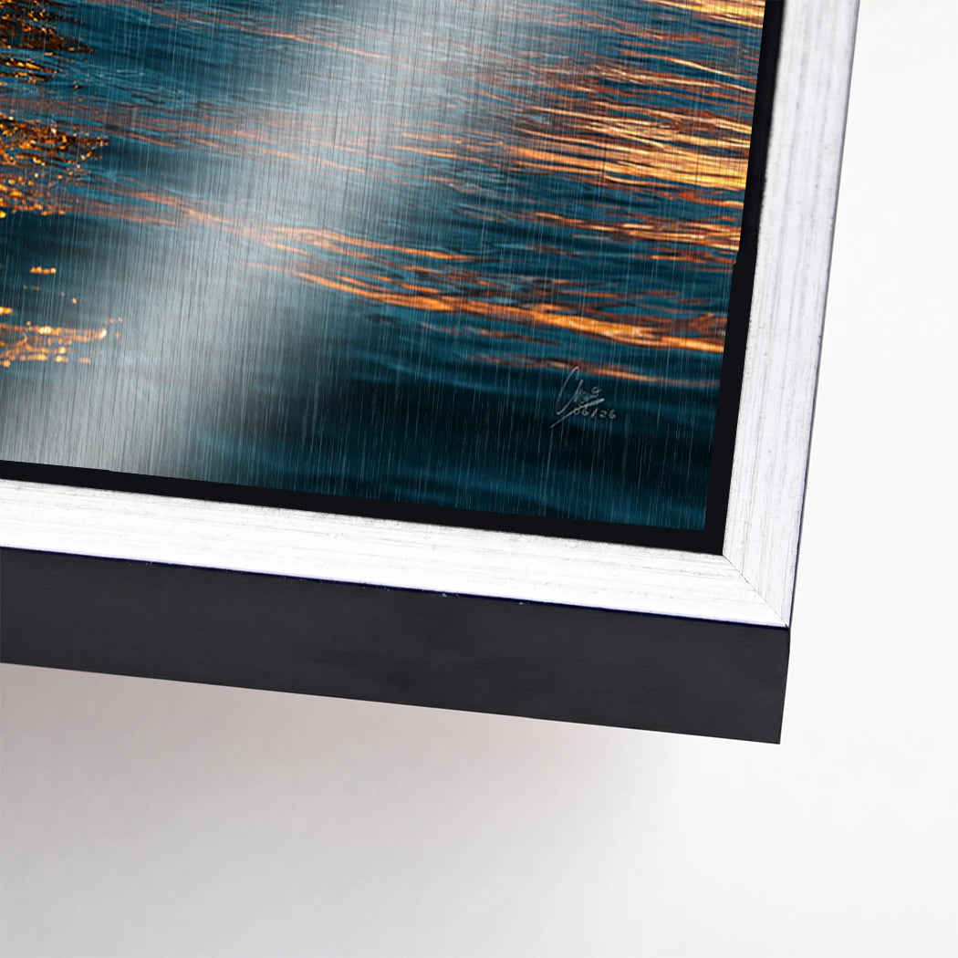 Kristall Meerblick Aluminiumbild gebürstet