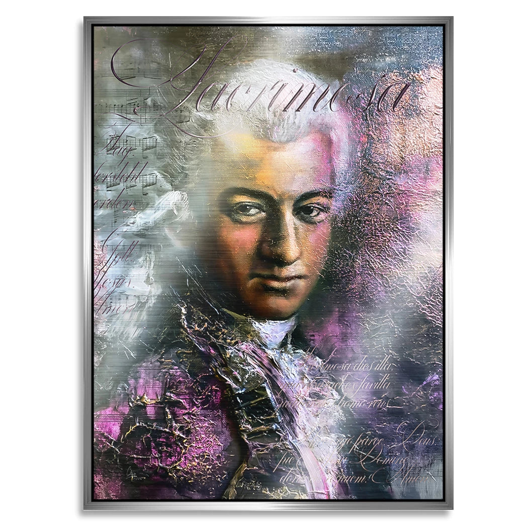 Mozart Opus Aluminiumbild gebürstet