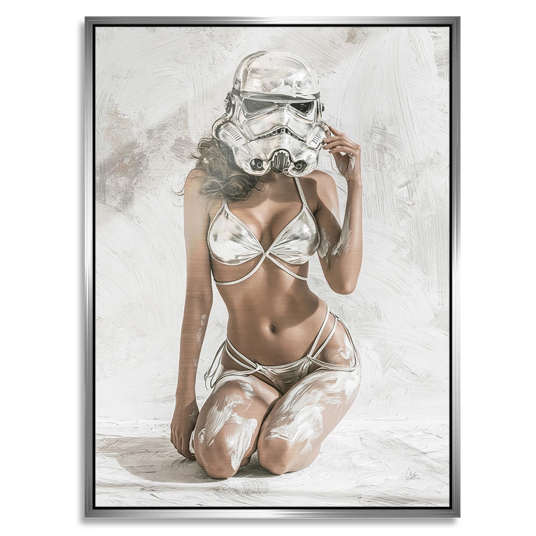 Stormtrooper Blanc Aluminiumbild gebürstet