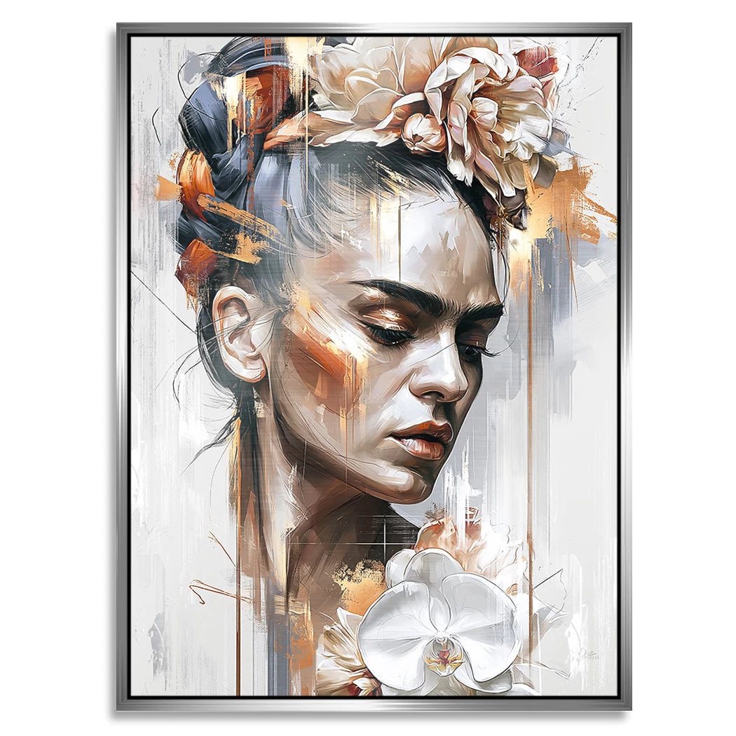 Frida Kahlo Poesie Aluminiumbild gebürstet
