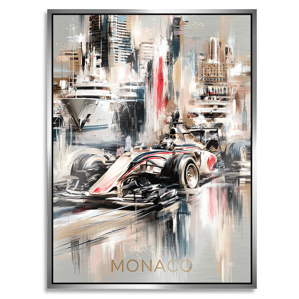 Monaco Formula Aluminiumbild gebürstet
