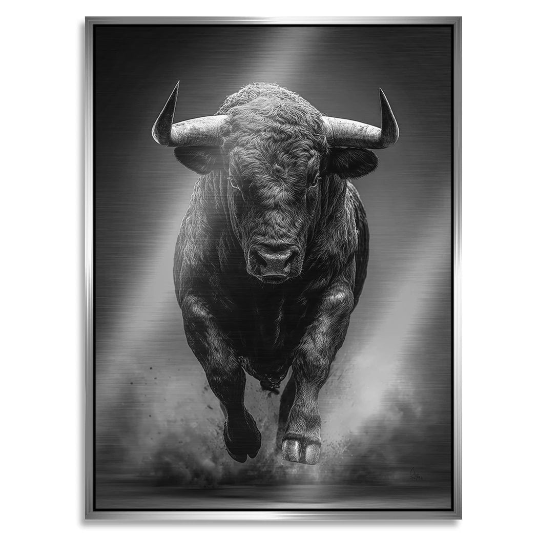 Stier Prestige Aluminiumbild gebürstet