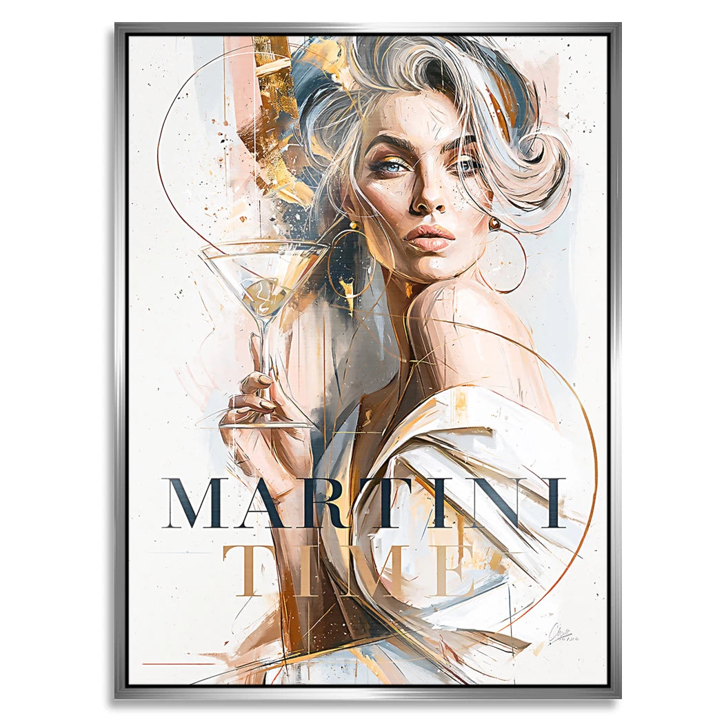 Martini Diva Aluminiumbild gebürstet