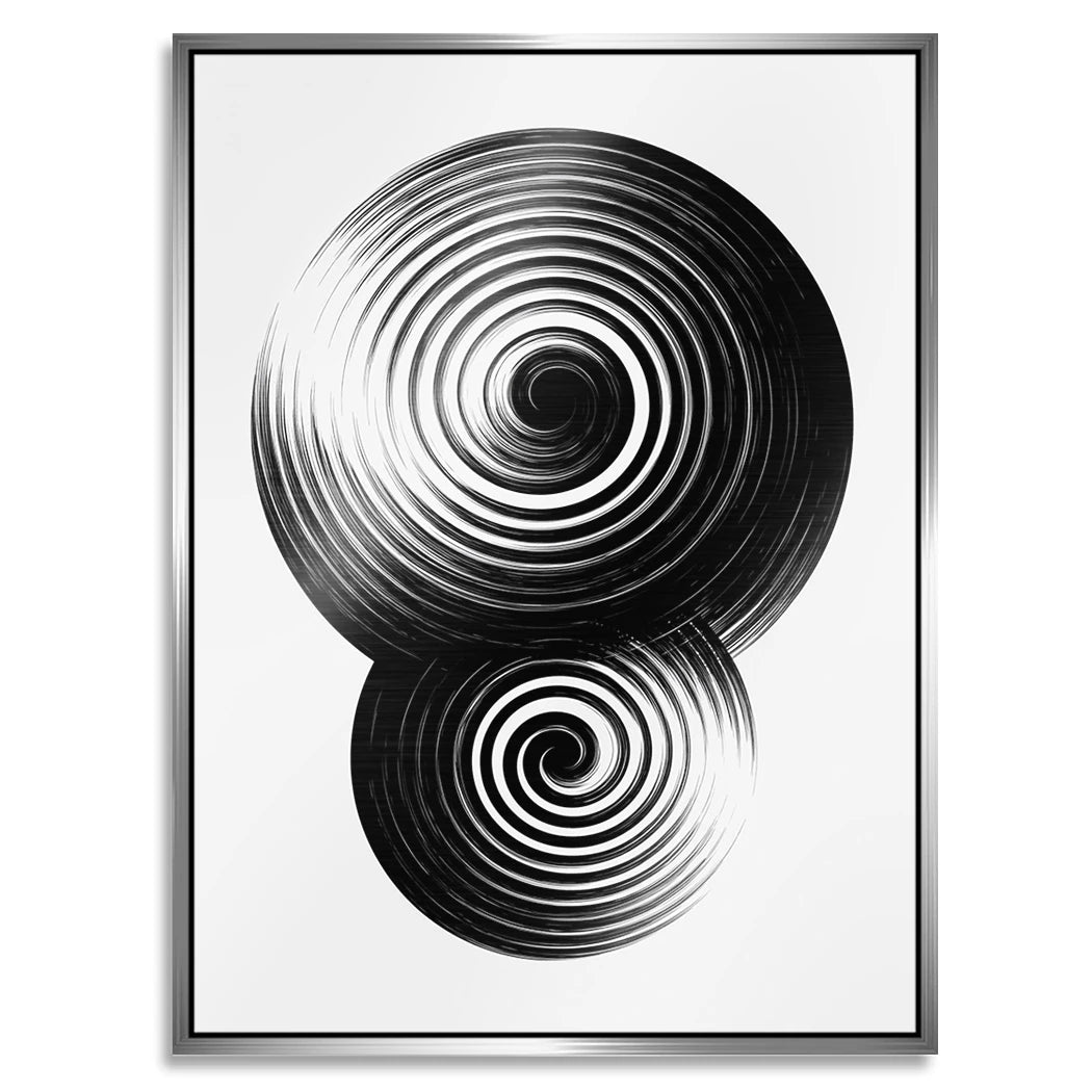 Spiral Harmonie Aluminiumbild gebürstet