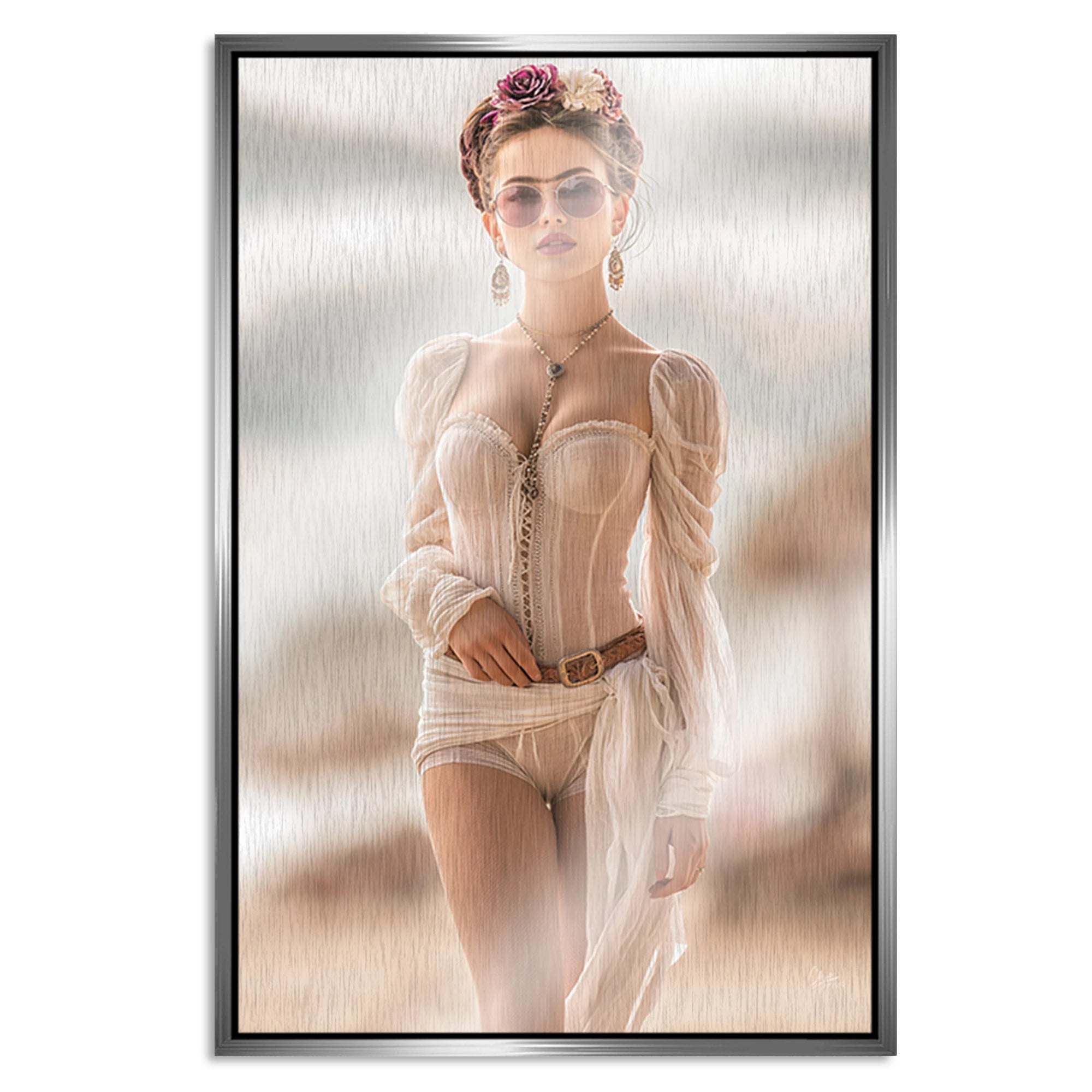 Frida Riviera Aluminiumbild gebürstet