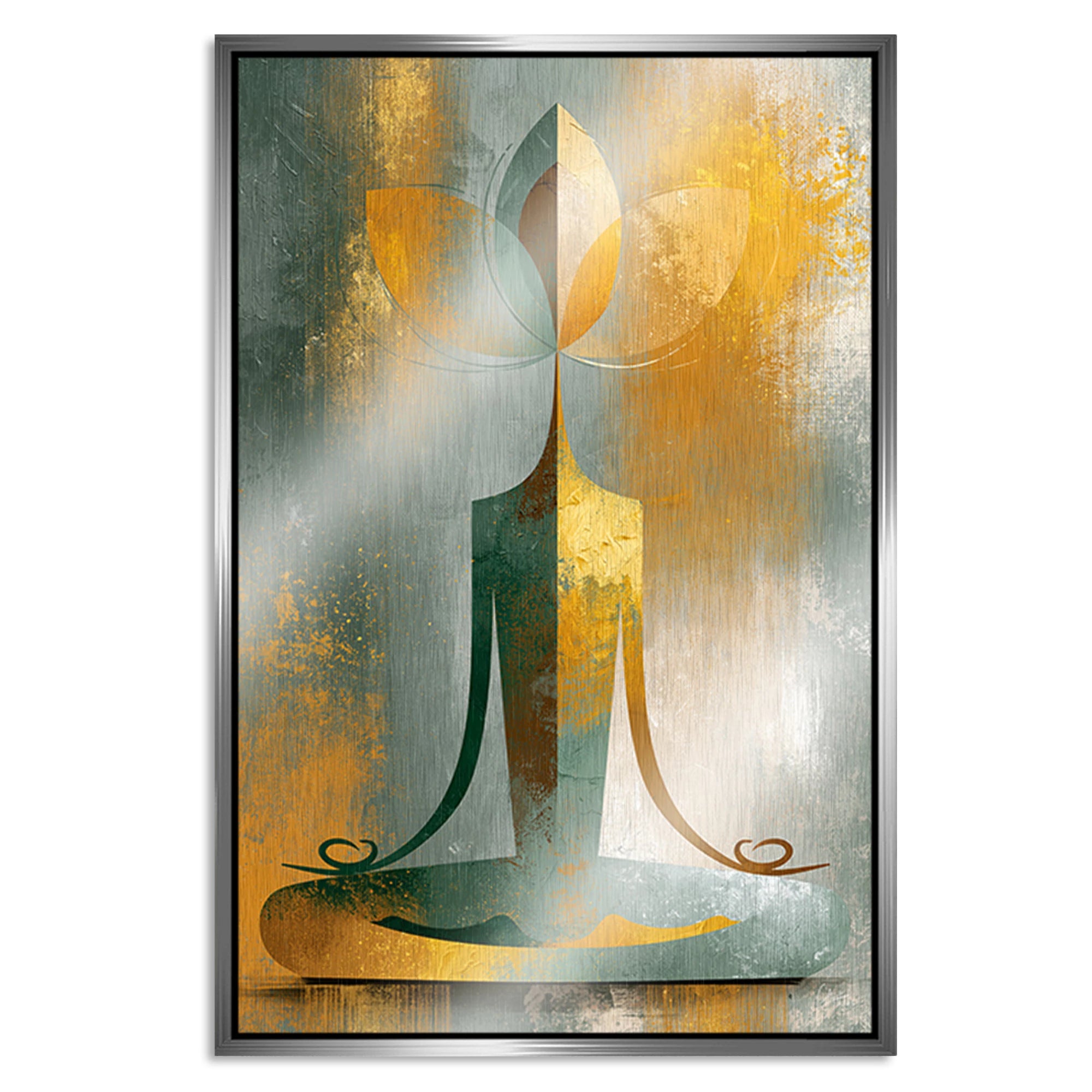 Buddha Harmonie Aluminiumbild gebürstet