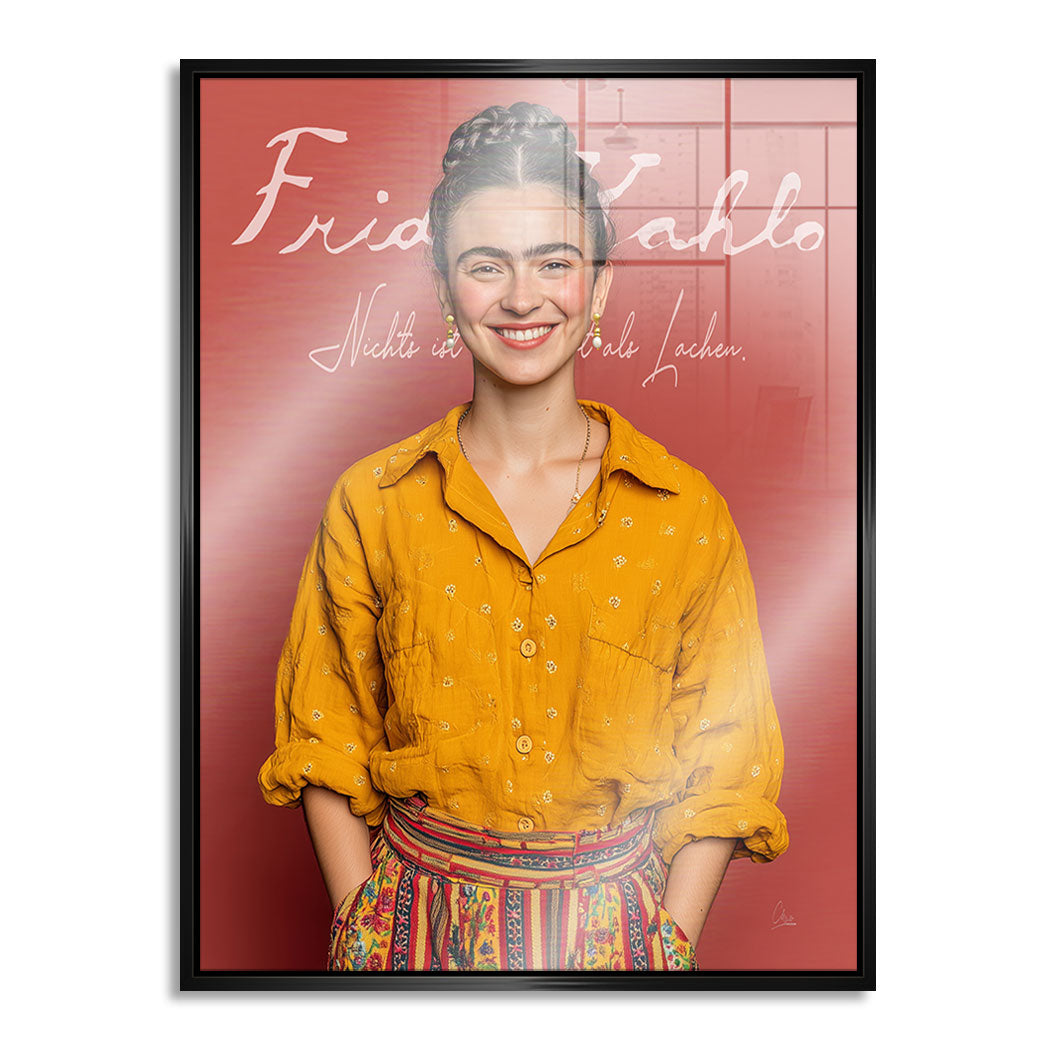 Das Lachen der Frida Alu Gebürstet Bild