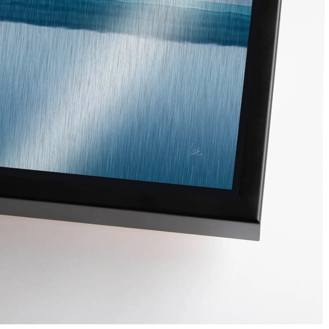 Blue Silence Aluminiumbild gebürstet