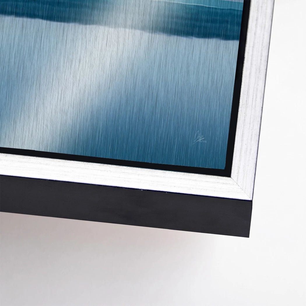 Blue Silence Aluminiumbild gebürstet