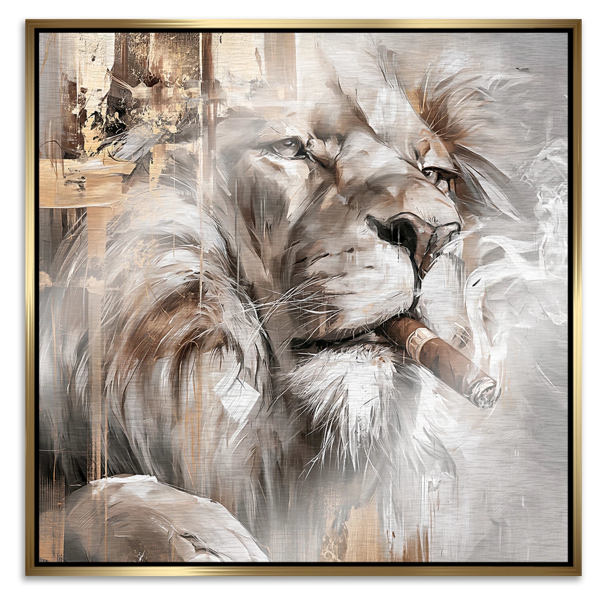 Royal Lion Aluminiumbild gebürstet