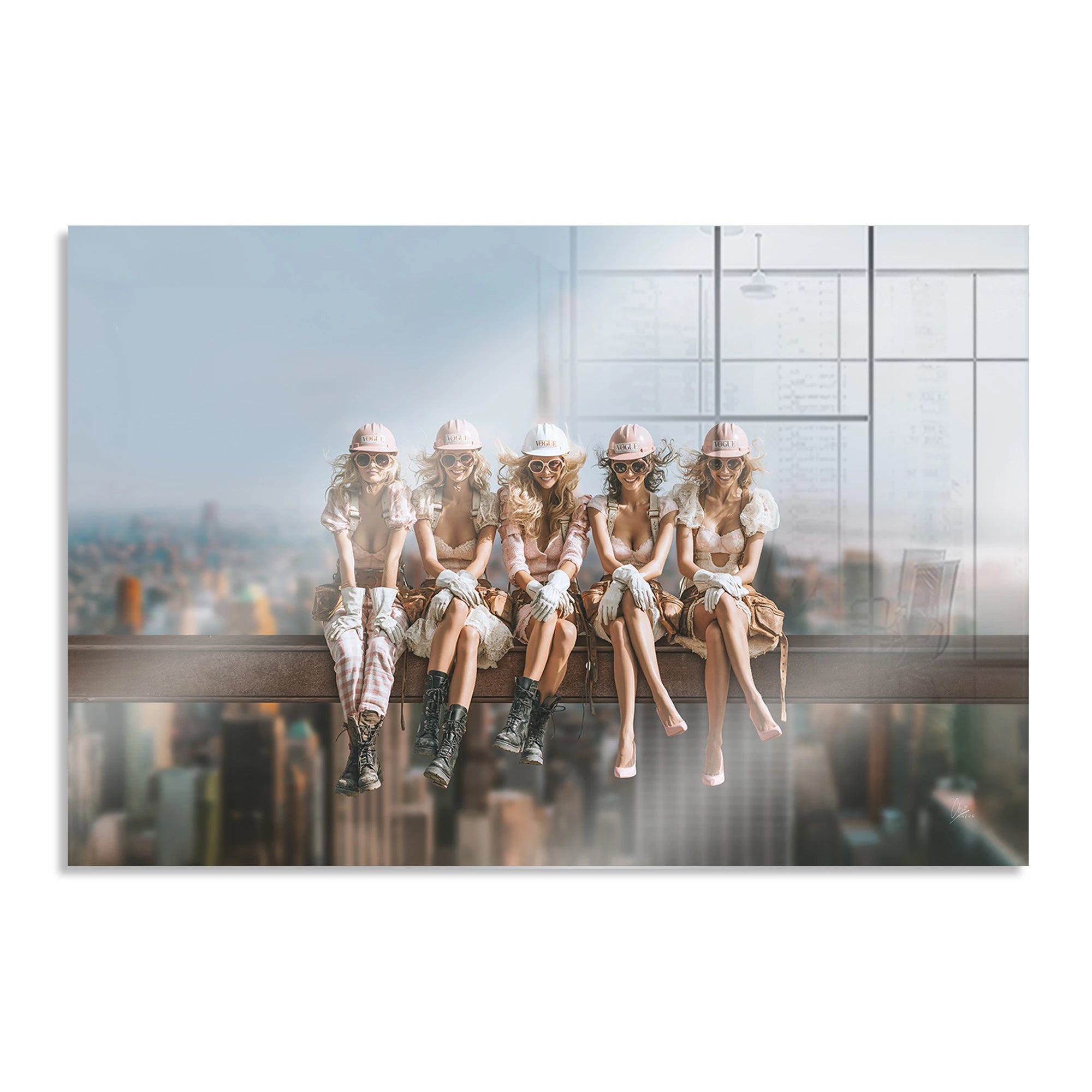 Skyline Queens Aluminiumbild gebürstet