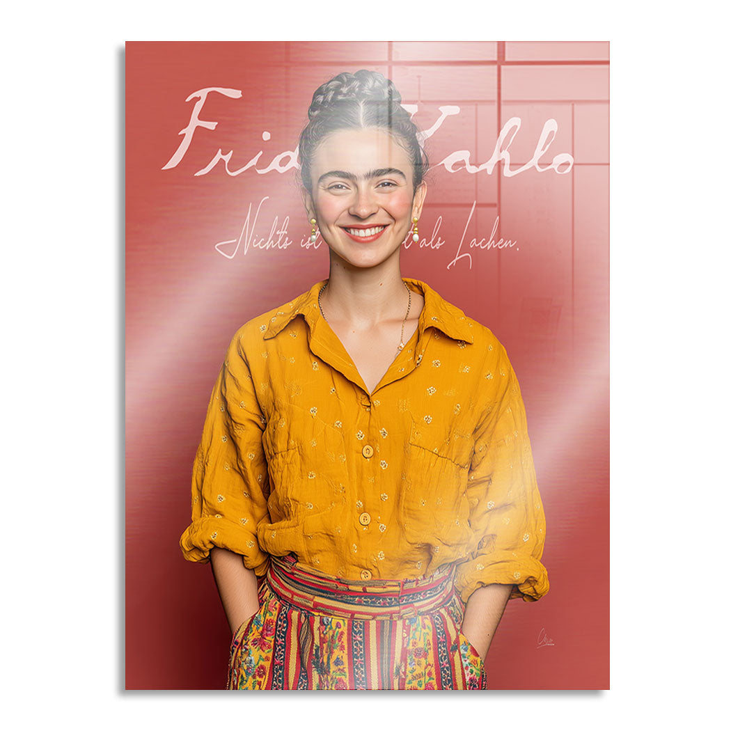 Das Lachen der Frida Alu Gebürstet Bild