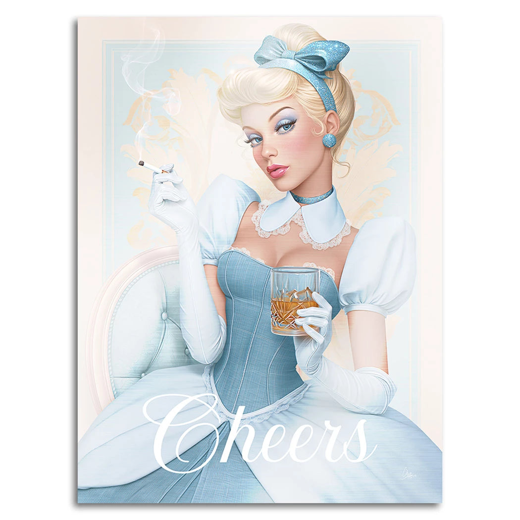 Cinderella Cheers Aluminiumbild gebürstet