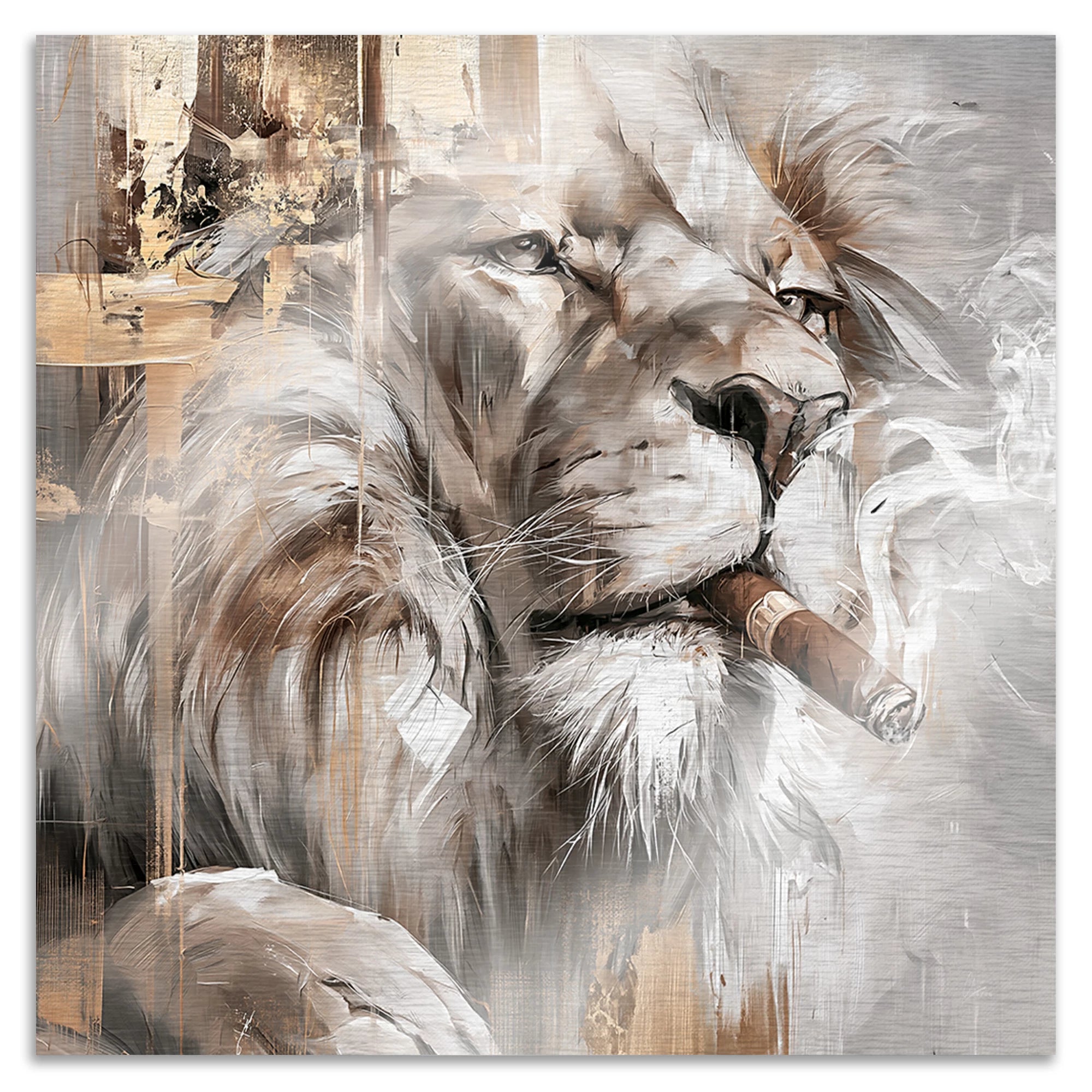 Royal Lion Aluminiumbild gebürstet