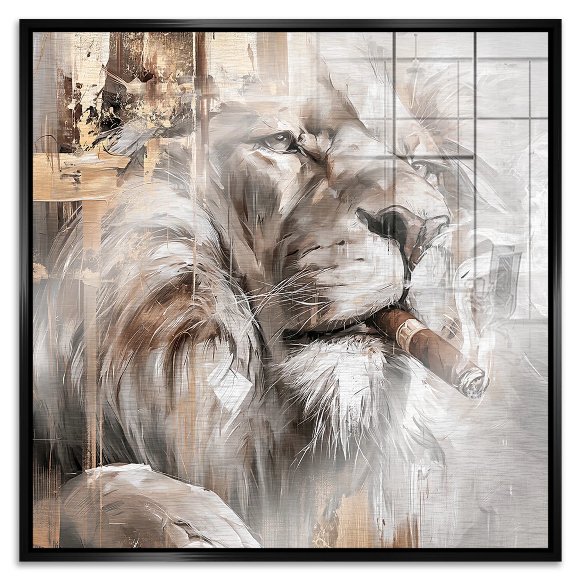 Royal Lion Aluminiumbild gebürstet