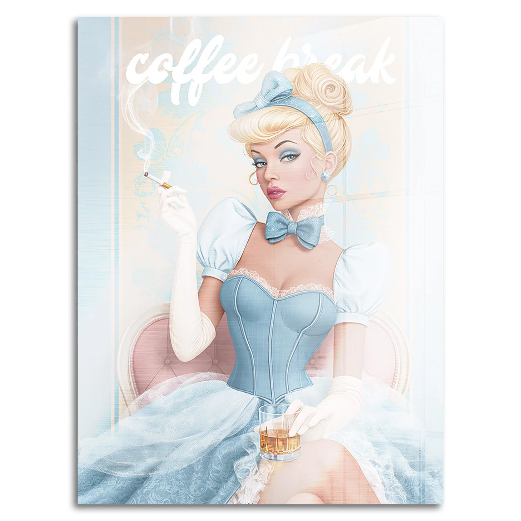 Cinderella Coffee Aluminiumbild gebürstet