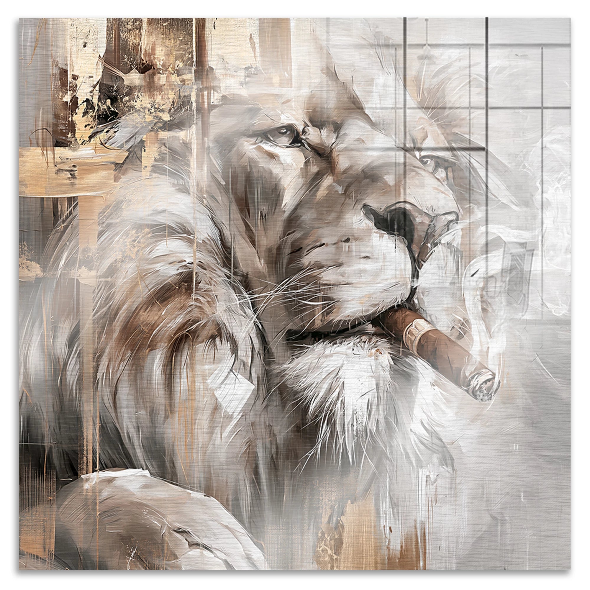 Royal Lion Aluminiumbild gebürstet