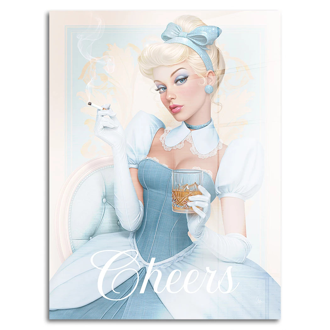 Cinderella Cheers Aluminiumbild gebürstet