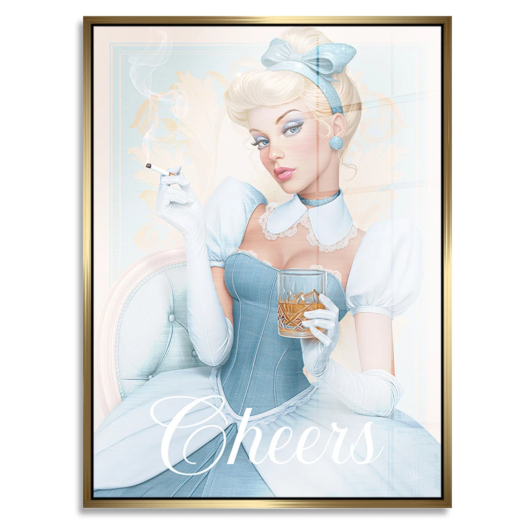 Cinderella Cheers Aluminiumbild gebürstet