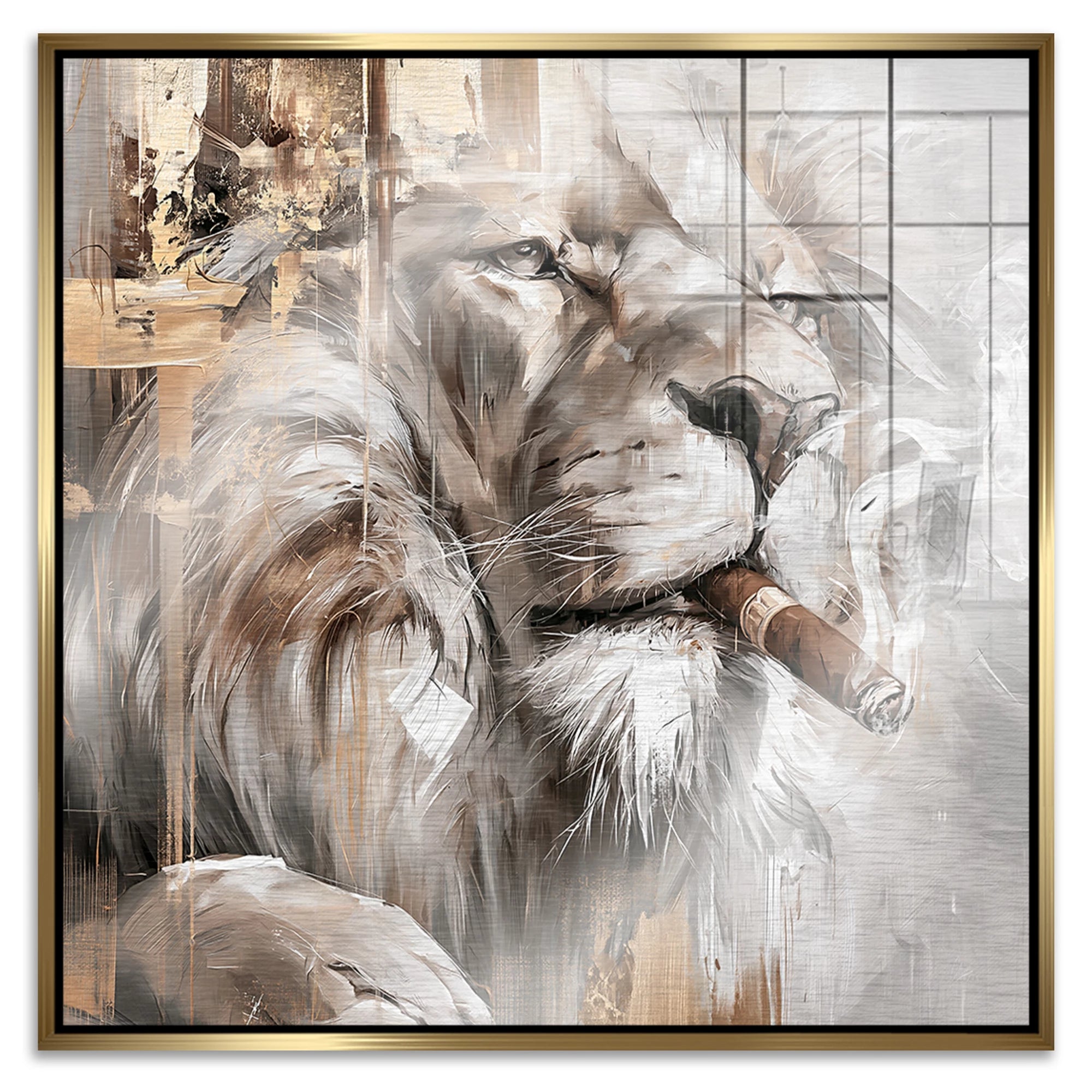 Royal Lion Aluminiumbild gebürstet