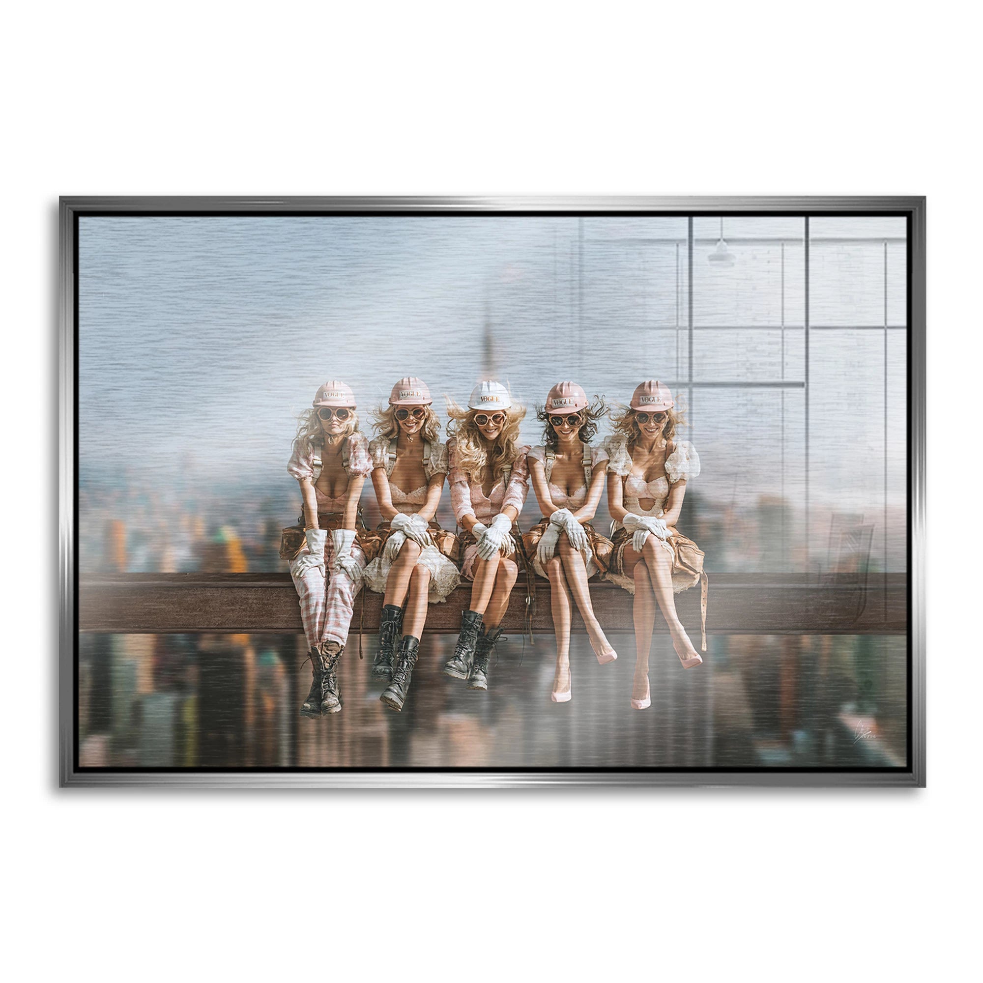 Skyline Queens Aluminiumbild gebürstet