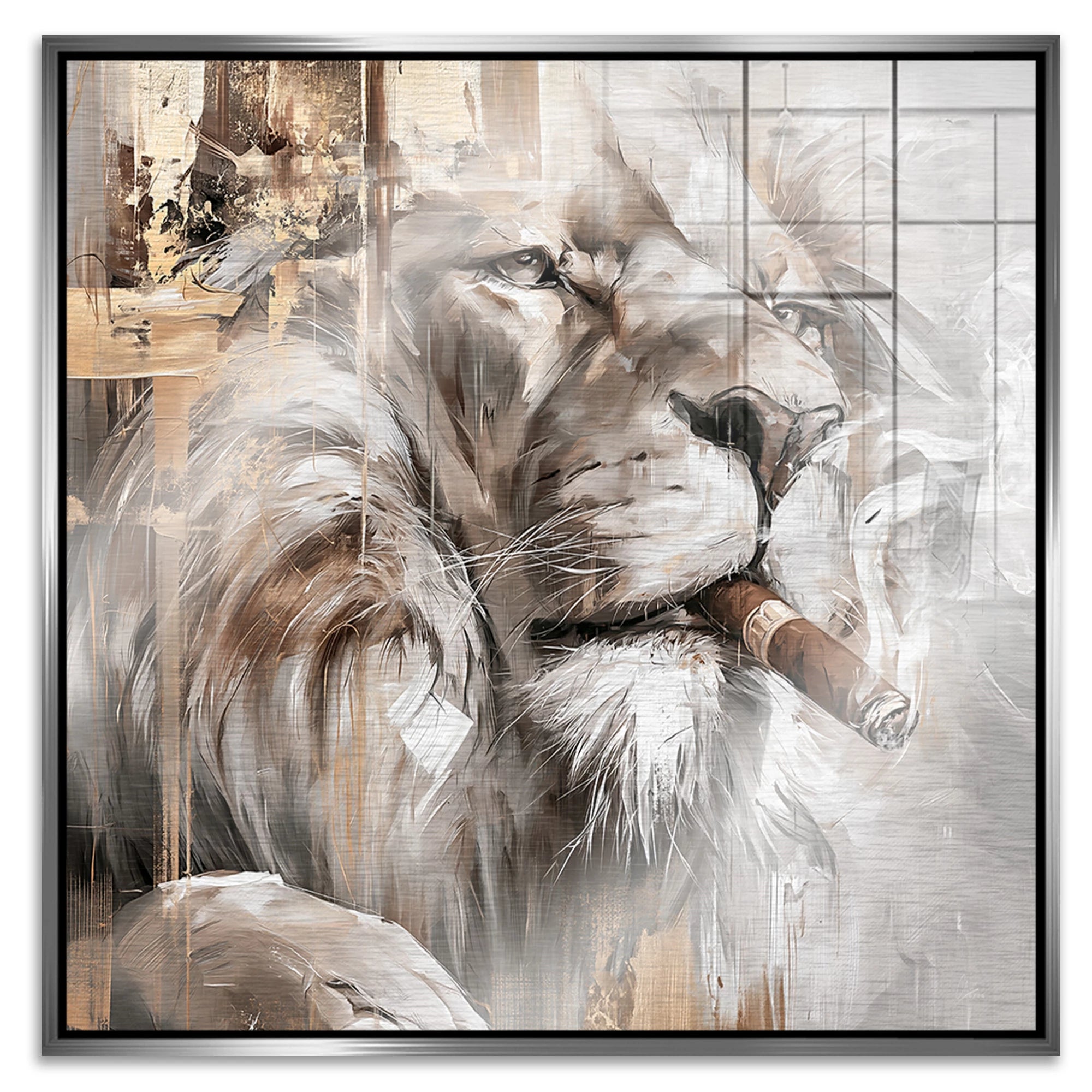 Royal Lion Aluminiumbild gebürstet