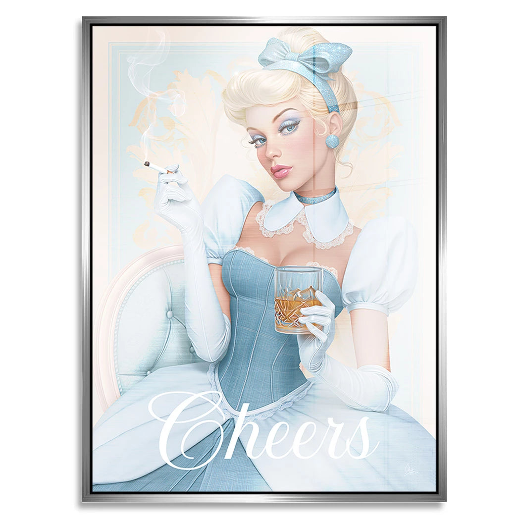 Cinderella Cheers Aluminiumbild gebürstet
