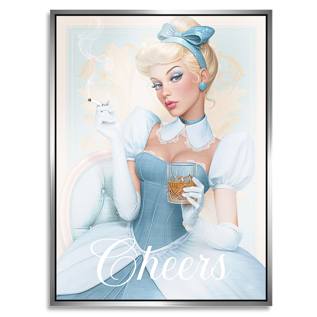 Cinderella Cheers Aluminiumbild gebürstet