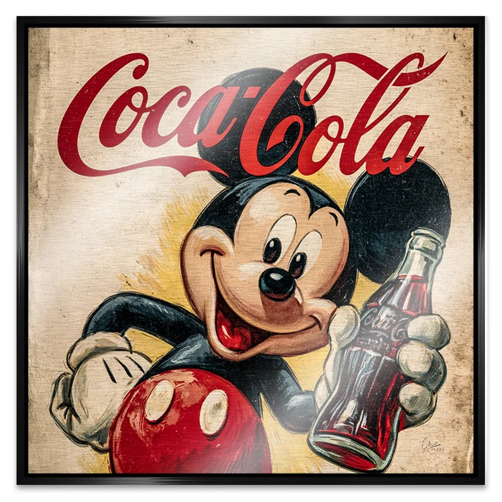 Micky Coke Aluminiumbild gebürstet